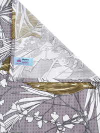 Myntra Elegant Homes Grey & White Printed 300 TC Super King Bedsheet Set 2.7 x 2.7 m