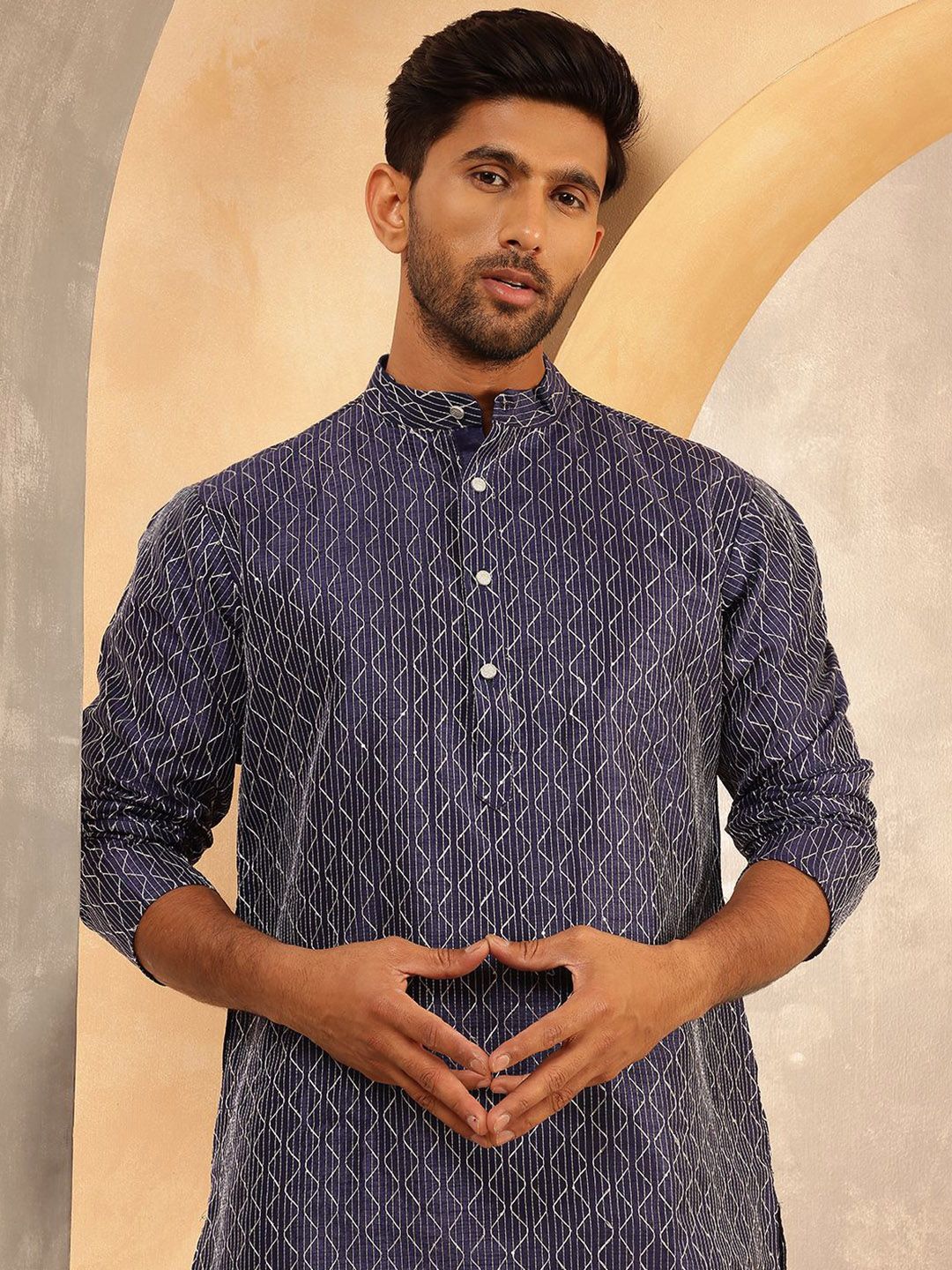 Anouk Men Striped Kurta with Pyjama