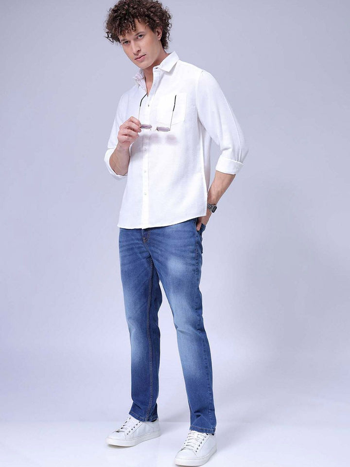The Indian Garage Co Men Regular Fit Solid Resortwear Shirt