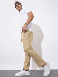 Being Human Solid Men Mid-Rise Track Pants