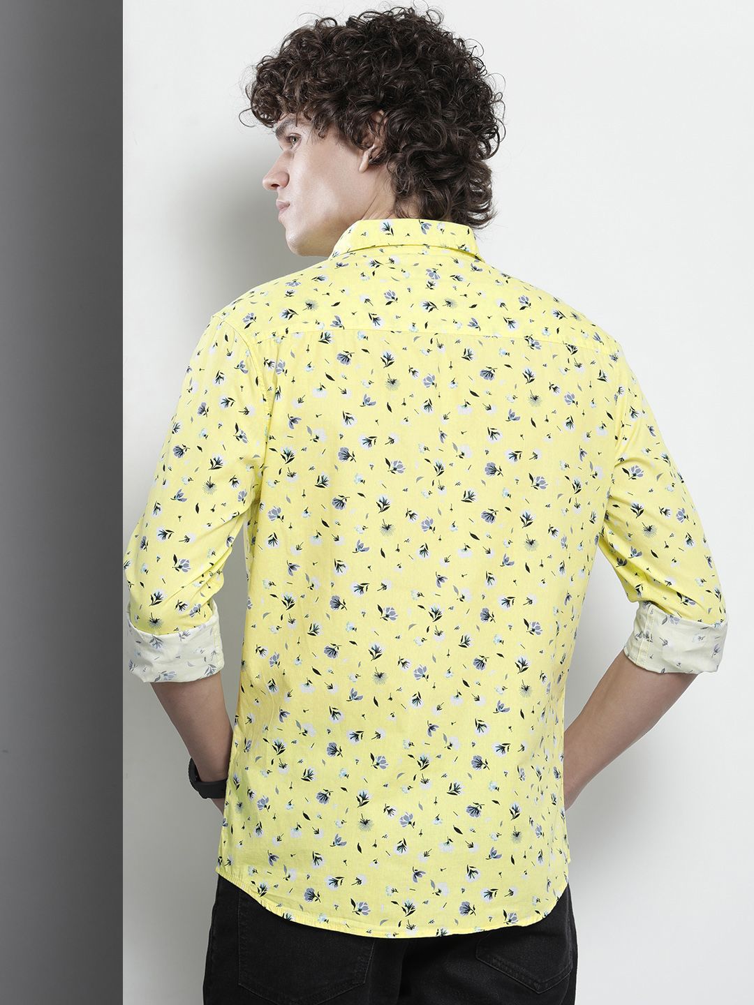The Indian Garage Co Floral Printed Pure Cotton Casual Shirt