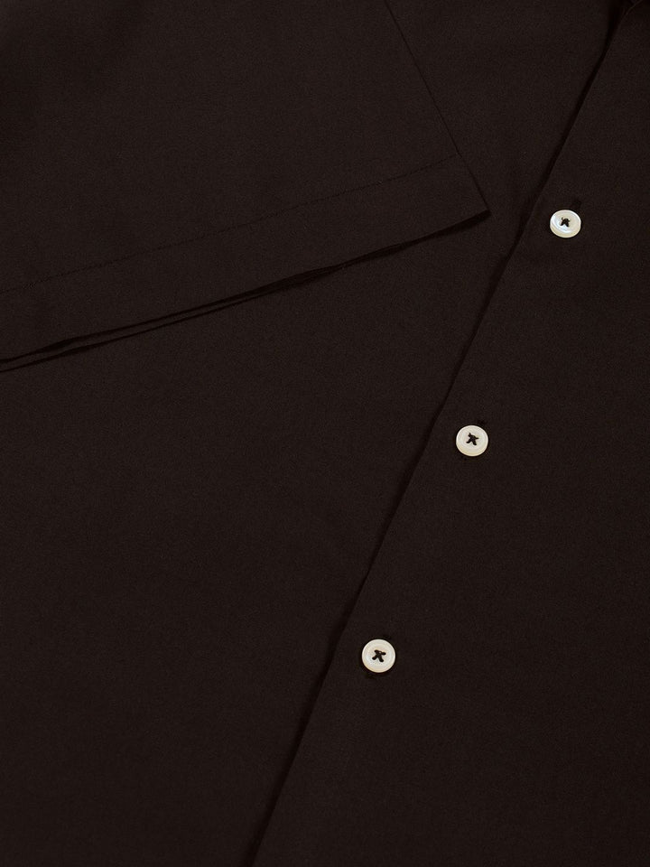 Thomas Scott Men Premium Cuban Collar Solid Oversized Casual Shirt