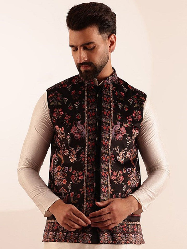 SOJANYA Jaket Nehru Bercetak