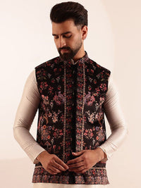 SOJANYA Jaket Nehru Bercetak