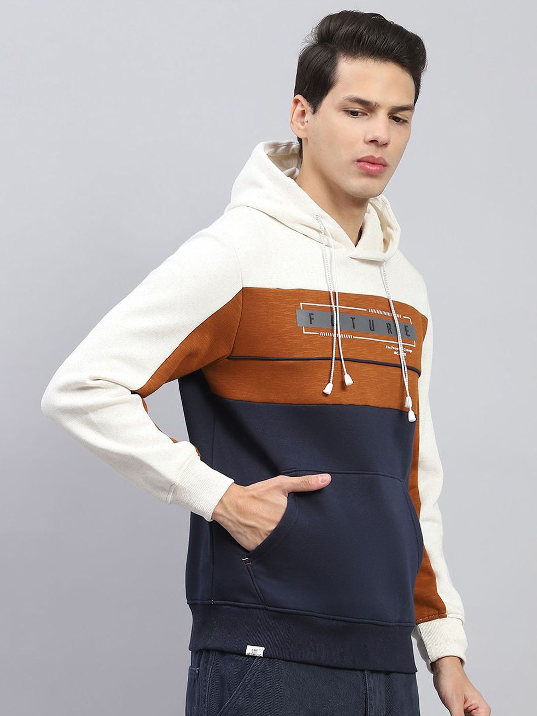 Monte Carlo Men Printed Hooded Sweatshirt
