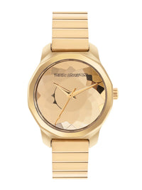 French Connection Women Printed Dial & Stainless Steel Straps Analogue Watch FCH2GM