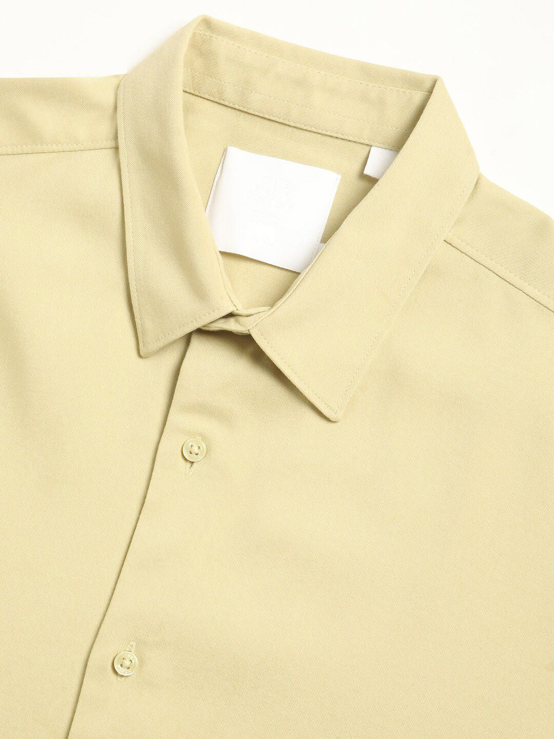 THE BEAR HOUSE Spread Collar Long Sleeves Slim Fit Casual Shirt
