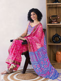 Saree mall Bandhani Ready to Wear Saree With Blouse Piece