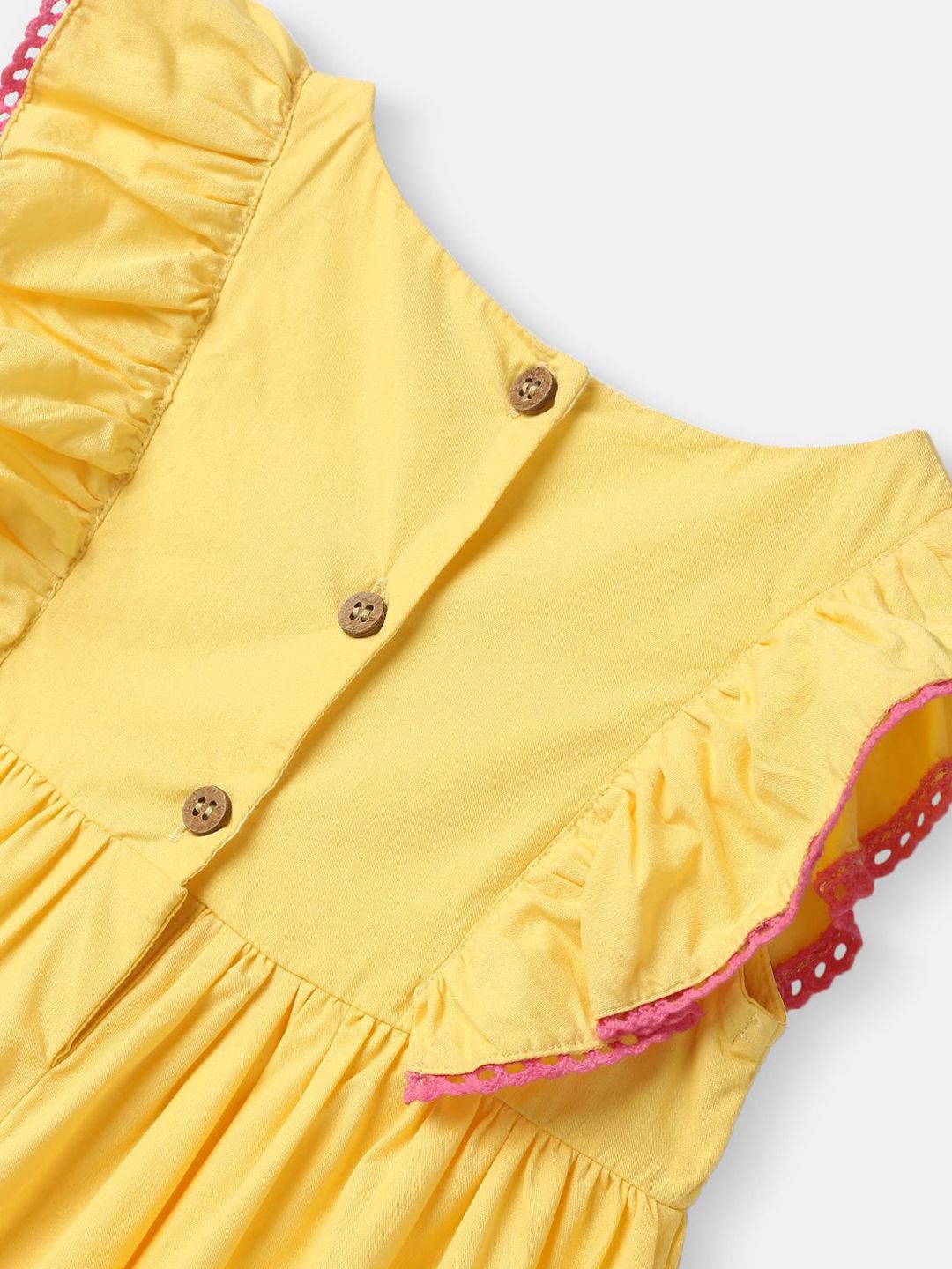 Nauti Nati Embroidered Badge Ruffled Fit & Flare Dress