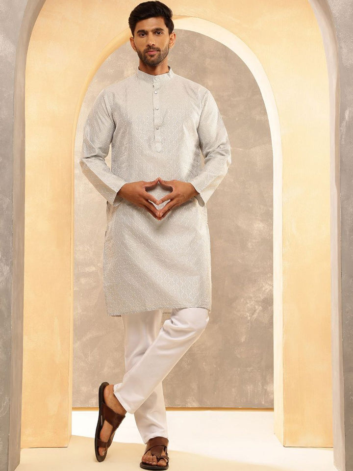 Anouk Men Embroidered Regular Thread Work Kurta with Pyjamas