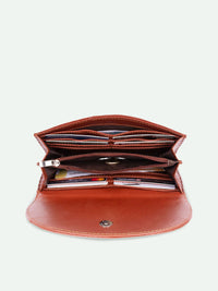 ZOUK Women Ethnic Motifs Printed Leather Card Holder