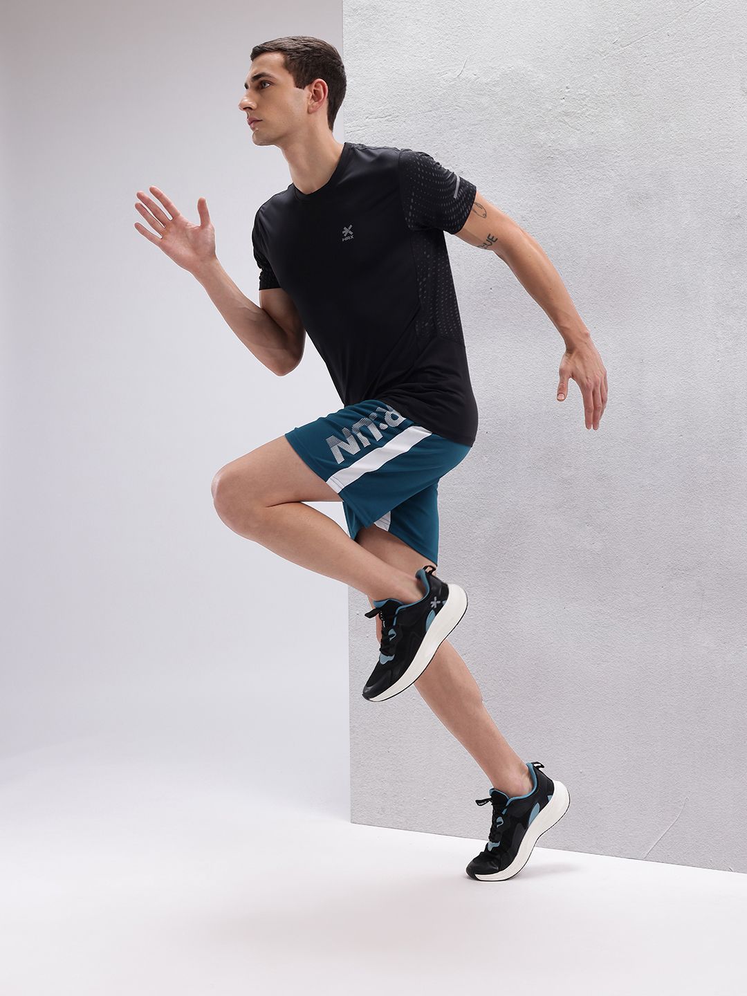 HRX by Hrithik Roshan Men Typography Print Rapid-Dry Running Shorts