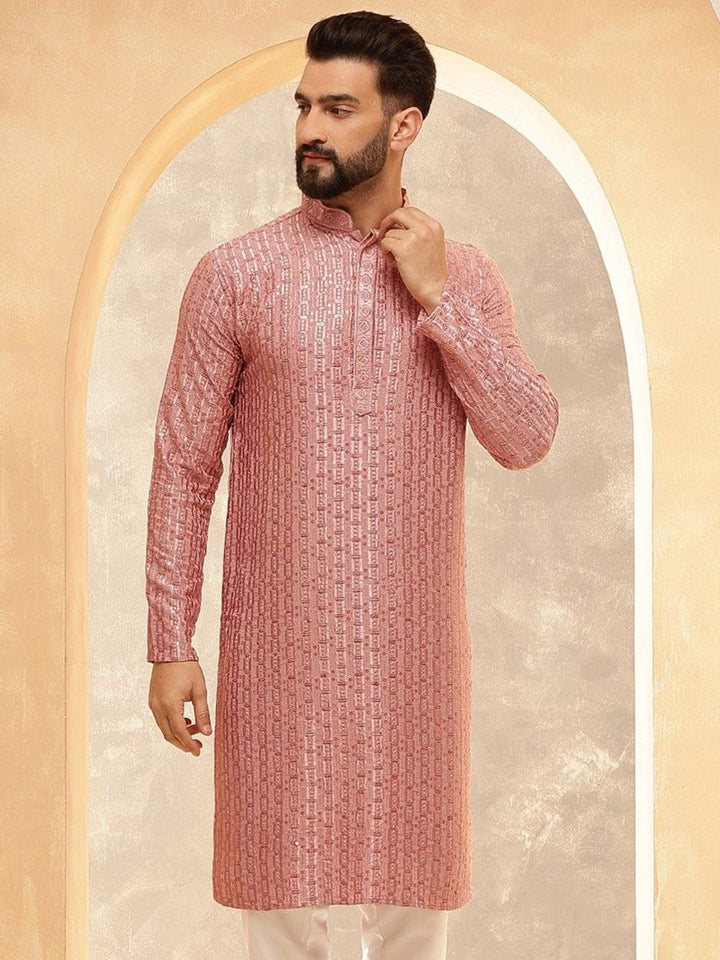 SOJANYA Men Embroidered Thread Work Kurta