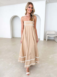 all about you Women Shoulder Straps Sleeveless Maxi Dress
