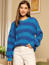 Berrylush Women Striped Pullover Sweaters
