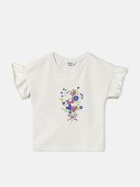 Nauti Nati Girls Floral Print T-shirt & Shorts