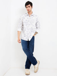 SPYKAR Men Spread Collar Floral Printed Cotton Casual Shirt