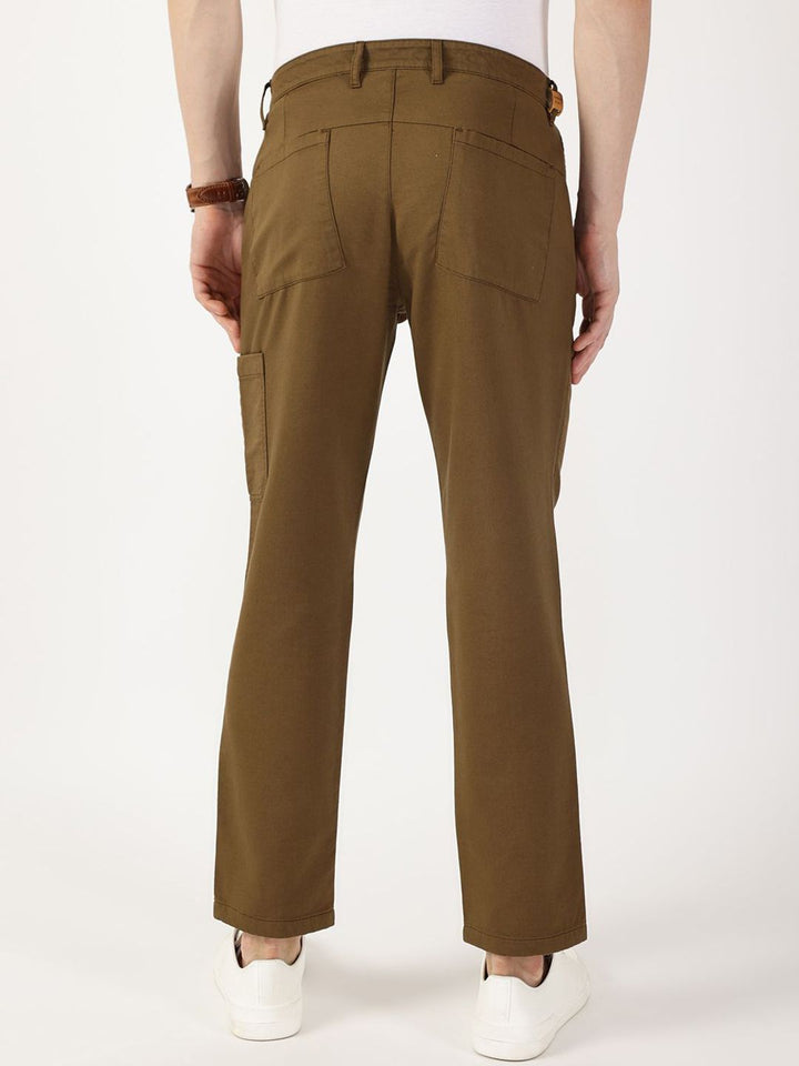 Thomas Scott Men Smart Regular Fit Mid-Rise Chinos