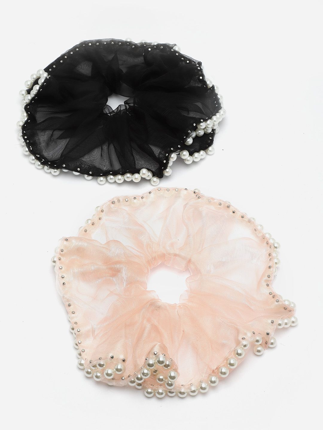 Set Wanita VOGUE PANASH 2 Pemegang Ekor Kuda Scrunchie Dihiasi