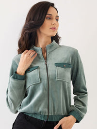 Jaket Pengebom Tanaman Wanita Spykar