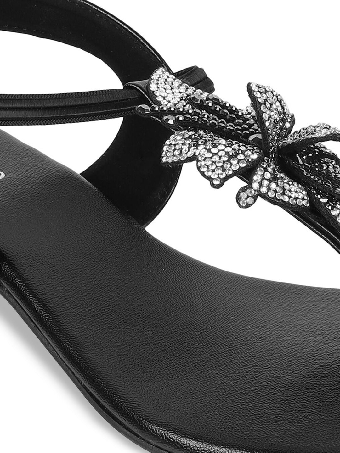 Metro Women Party Open Toe Flats