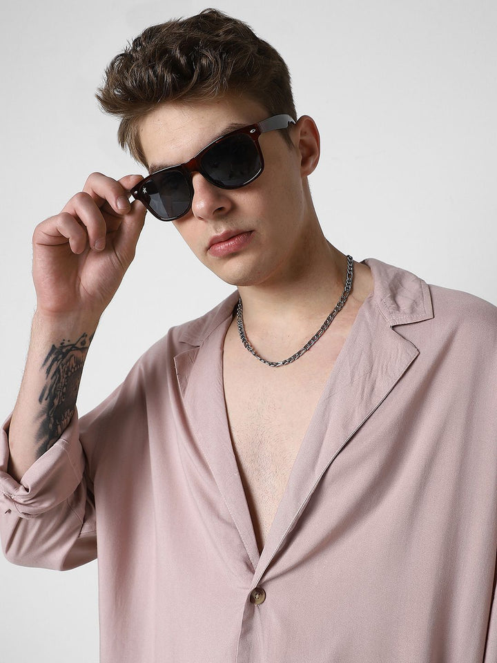 VASTRADO Men Classic Oversized Opaque Casual Shirt