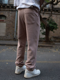 Powerlook Men Dark Beige Knit Pant