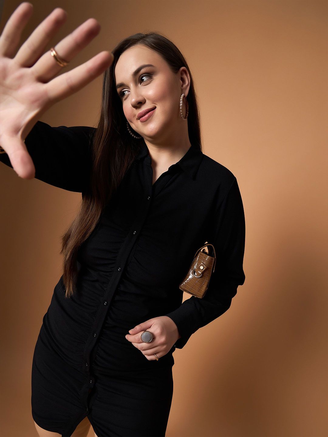 SASSAFRAS Curve Shirt Dress