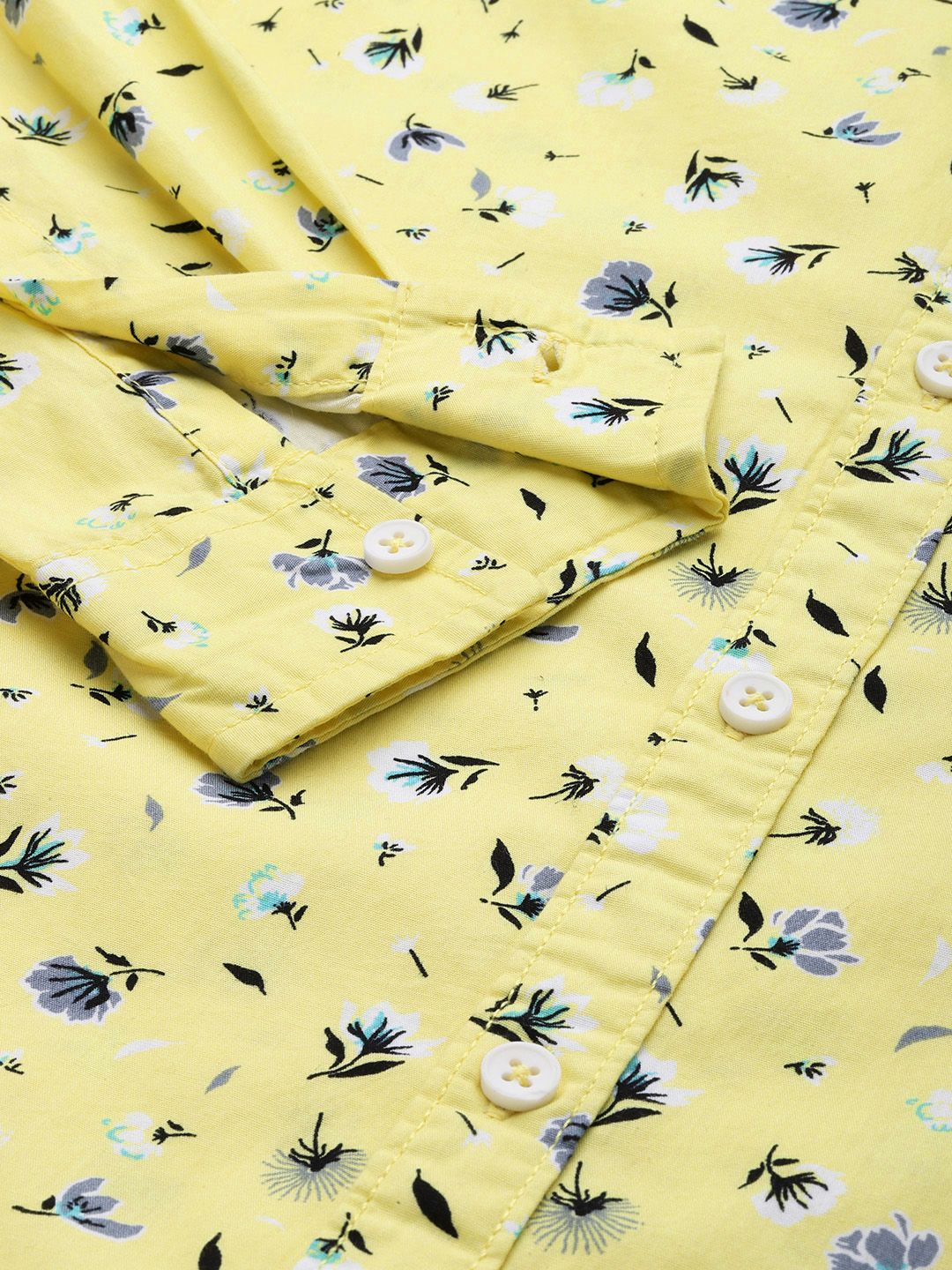 The Indian Garage Co Floral Printed Pure Cotton Casual Shirt