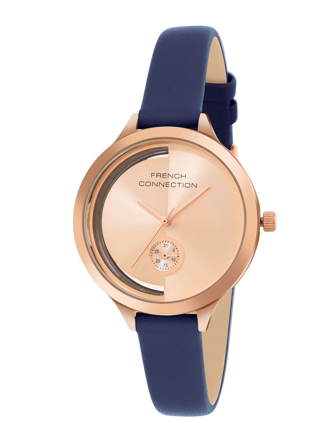 French Connection Women Dial & Leather Straps Analogue Watch FCB12UL