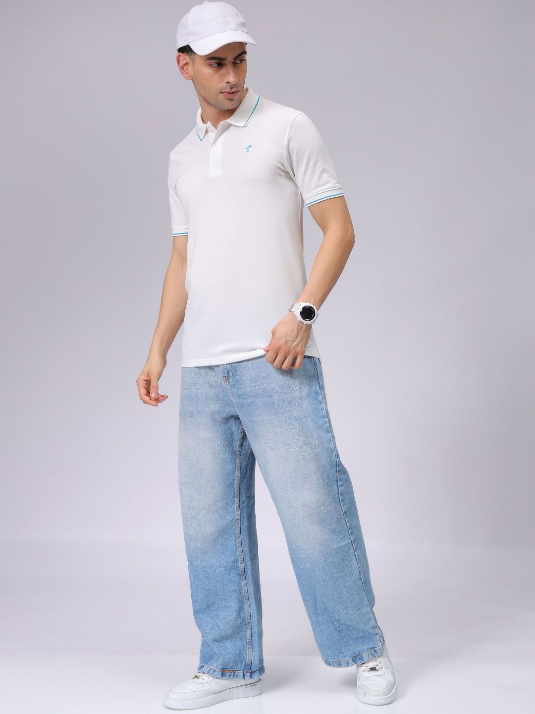 The Indian Garage Co Men Polo Collar Pockets T-shirt