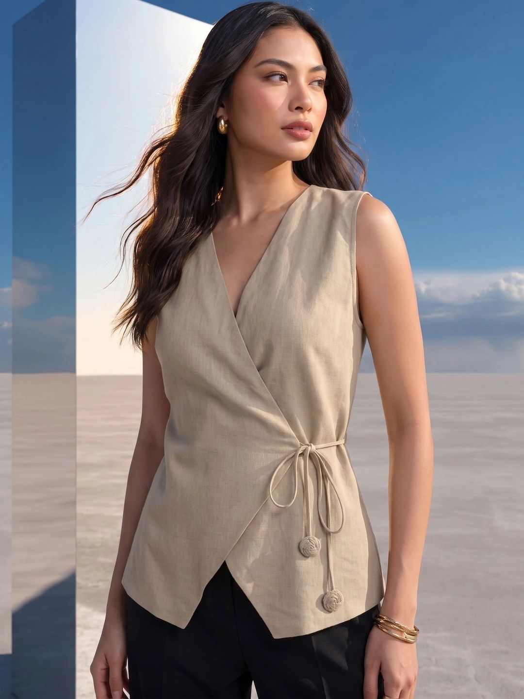 Mamicha Wrap Top