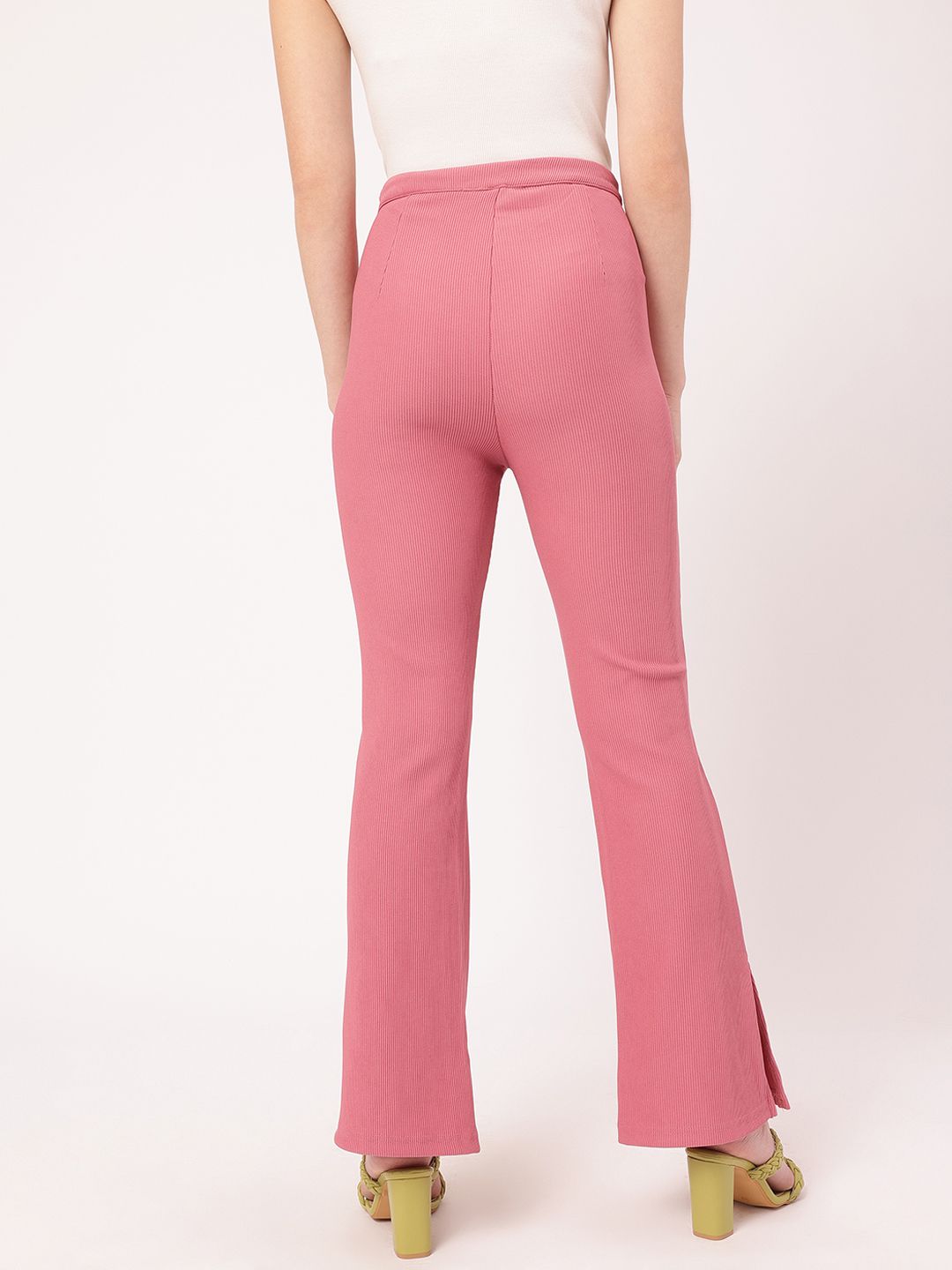DressBerry Women Diva Down Self Striped Trousers