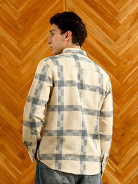 Campus Sutra Comfort Checked Spread Collar Casual Shirt