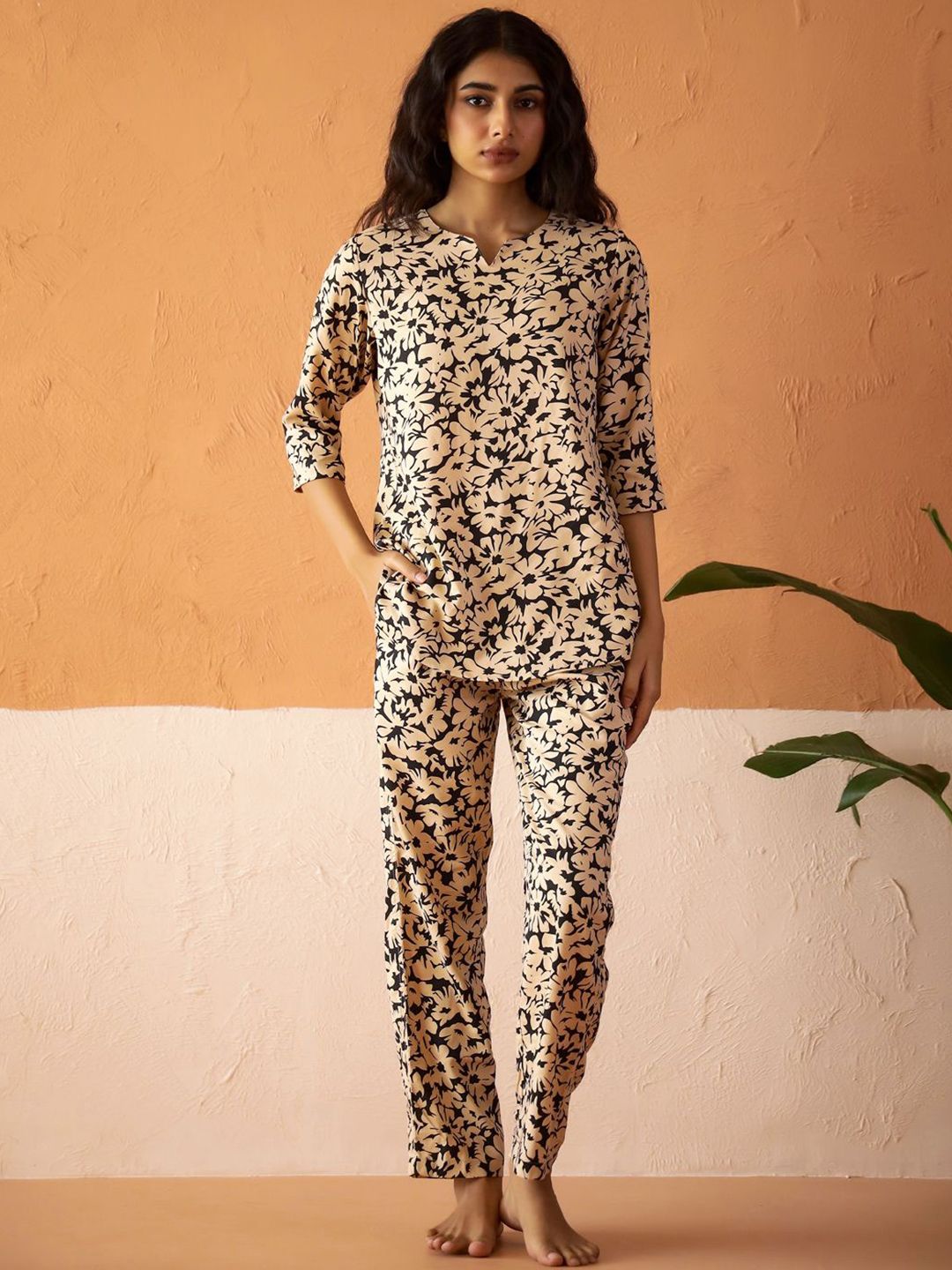 SANSKRUTIHOMES Women Printed Night suit