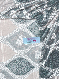Myntra Elegant Homes Grey Floral Dilengkapi 300 TC Wool Bedsheet Single Dengan 1 Sarung Bantal
