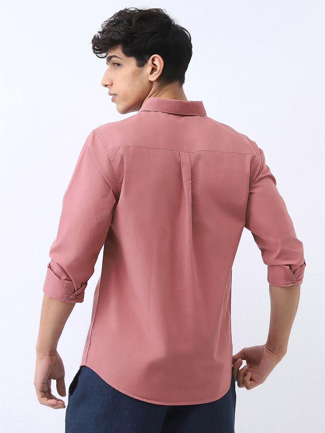 Urbano Fashion Men Cotton Full Sleeve Regular Fit Casual Solid Shirt