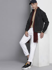 The Indian Garage Co Men Zip-Front Bomber Jacket with Insert Pockets
