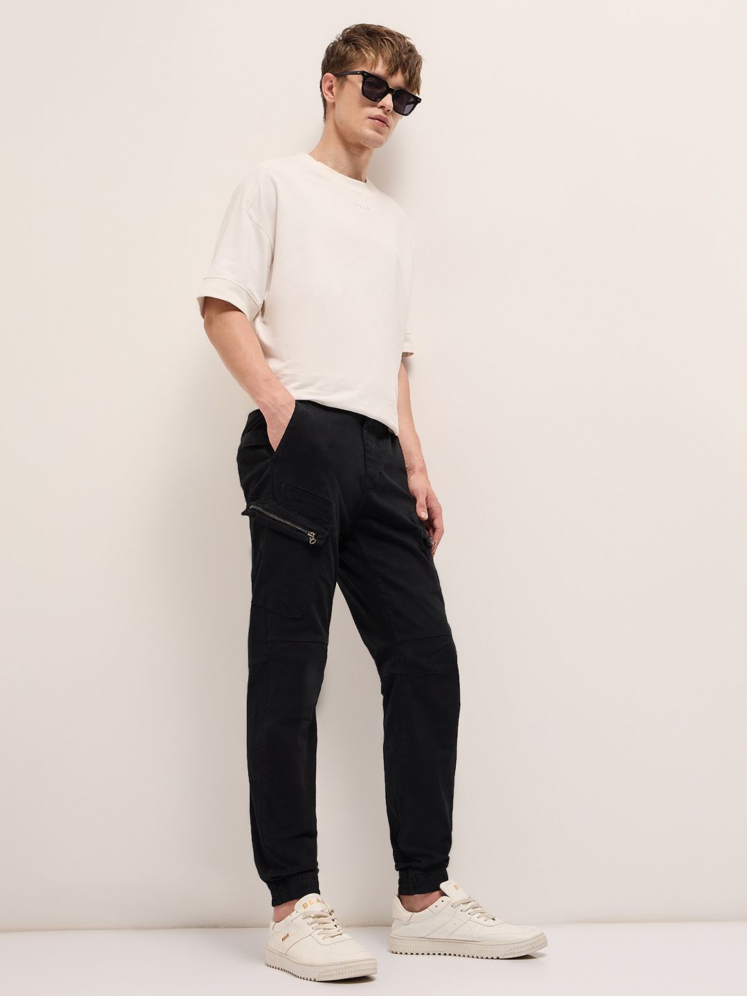 THE BEAR HOUSE Men's Cotton Slim Fit Cargos