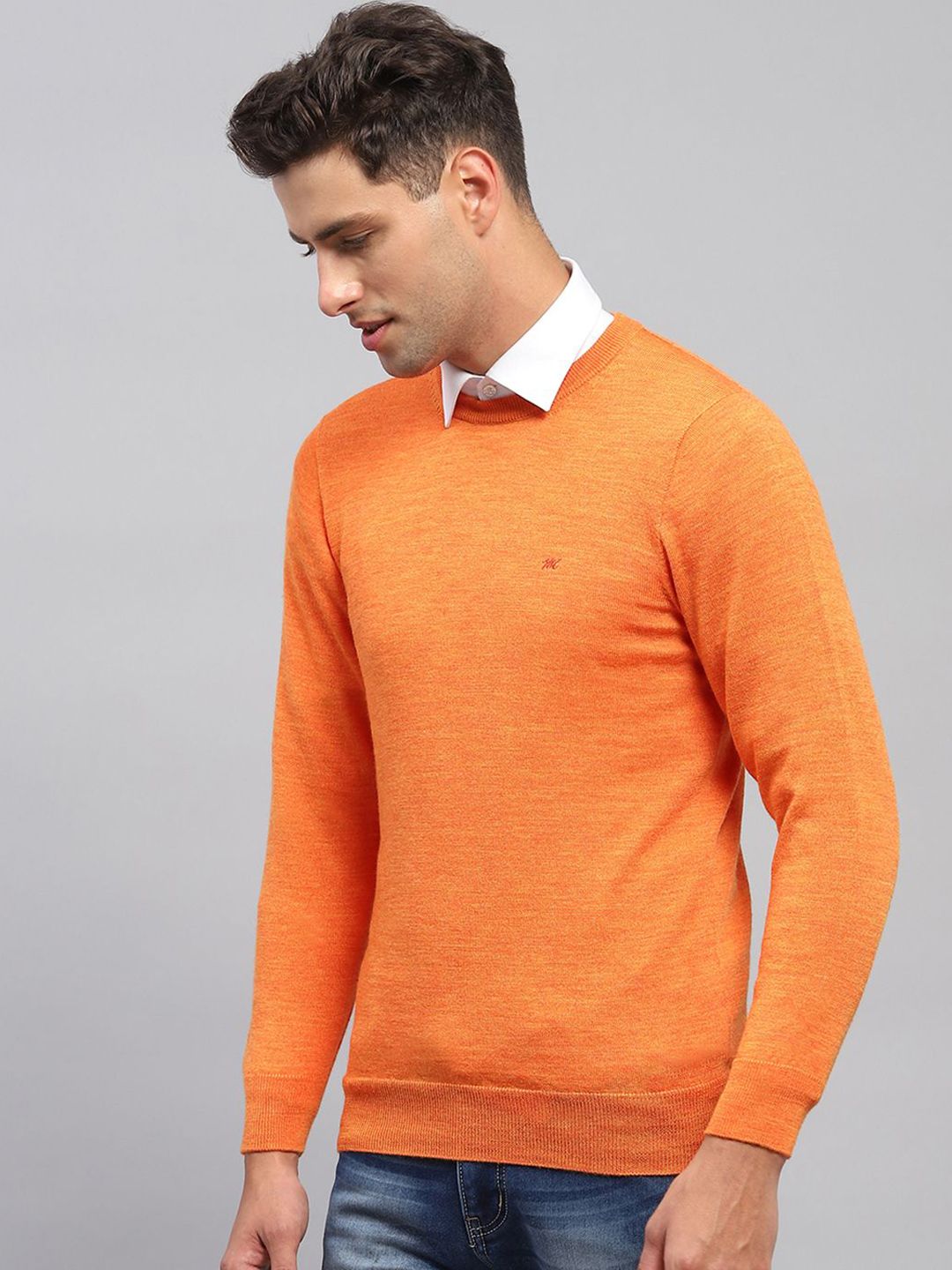 Monte Carlo Men Woollen Long Sleeves Pullover