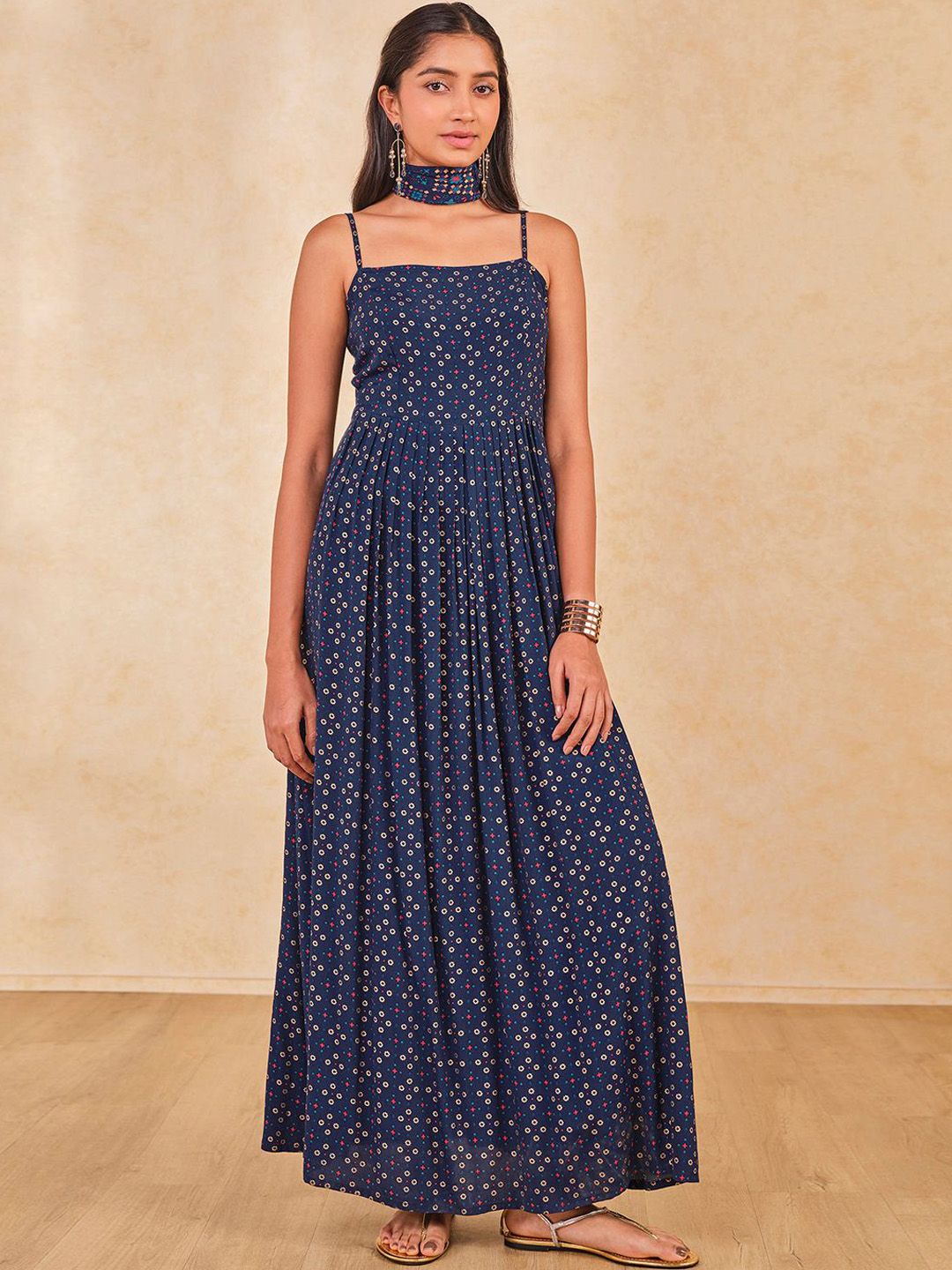 Global Desi Printed Maxi Ethnic Dresses