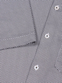 Thomas Scott Men Classic Slim Fit Spread Collar Geometric Printed Cotton Knitted Shirt