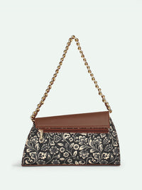 Beg sling berstruktur zouk bunga dengan fringed