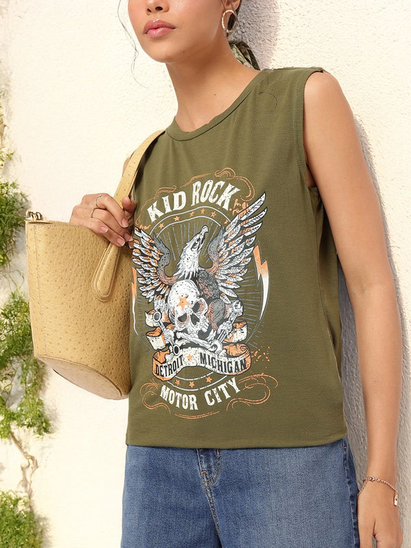 DressBerry Artful Attire Printed T-shirt