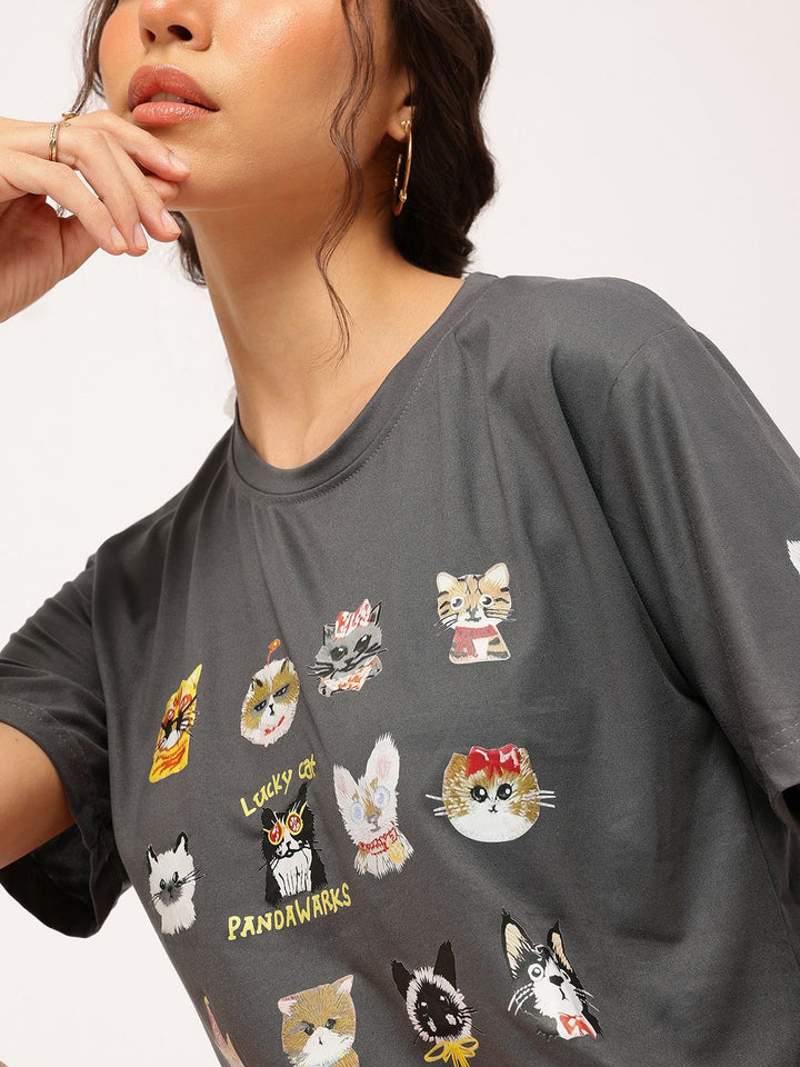 DressBerry Bold Babe Basics Printed Tee