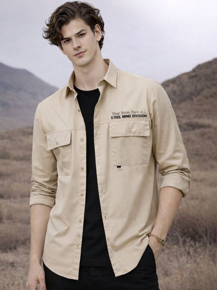 ADRO Classic Printed Cotton Twill Cargo Baju Kasual