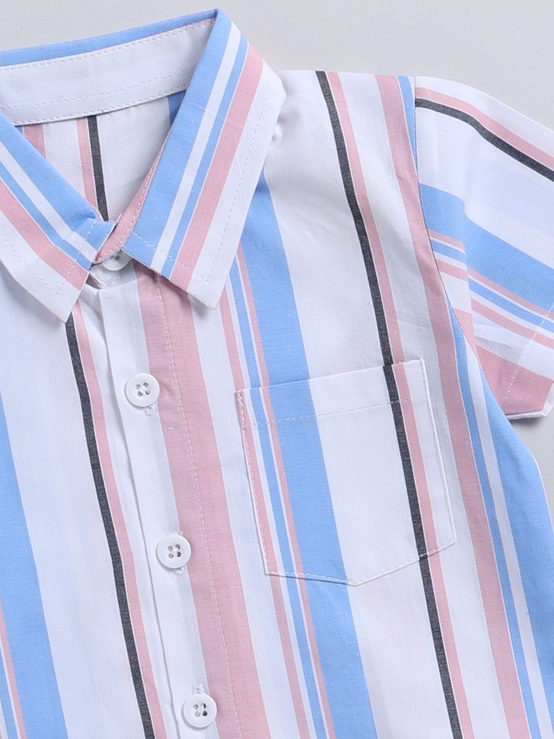 Moms Love Infant Boys Striped Pure Cotton Clothing Set