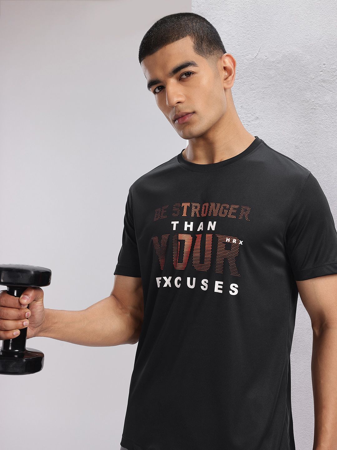 HRX by Hrithik Roshan Printed Rapid-Dry Training T-shirt