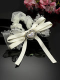 PANASH Women Heart Shaped Stone Studded Embellished Ponytail Holders