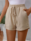 DressBerry Women Self Striped Shorts